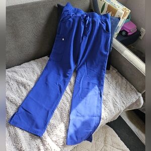 FIGS SMALL Dark Royal Blue KADE Cargo Scrub Pants GUC
